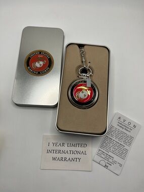 Avon Red and Gold Marine Corps Keychain